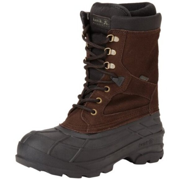 Kamik Mens Sz. 14 NationPlus Waterproof Insulated Boots -40°F Dark Brown - Picture 10 of 14